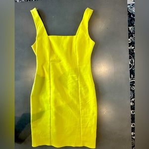 Yellow mini dress